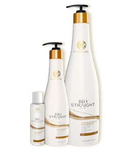 Producto Bio Straight de alisado vegano, 100 % natural, para cabello liso, hidratado y saludable en Juan Murgui Organic Salon, Valencia.