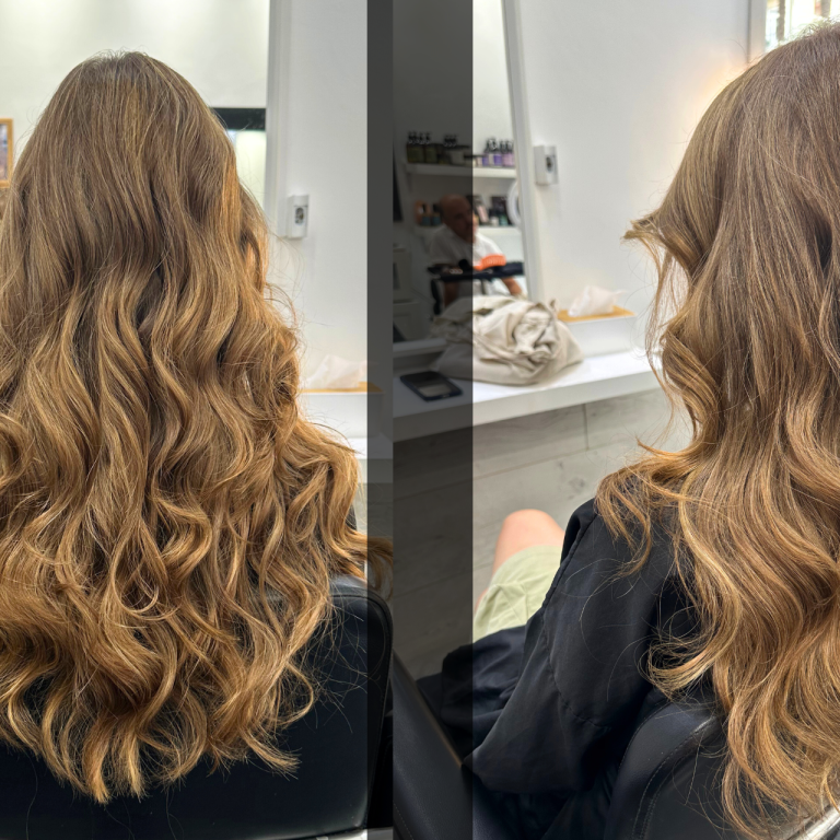 Mechas naturales Melena con mechas naturales hechas por Juan Murgui en su peluquería ecológica de Valencia